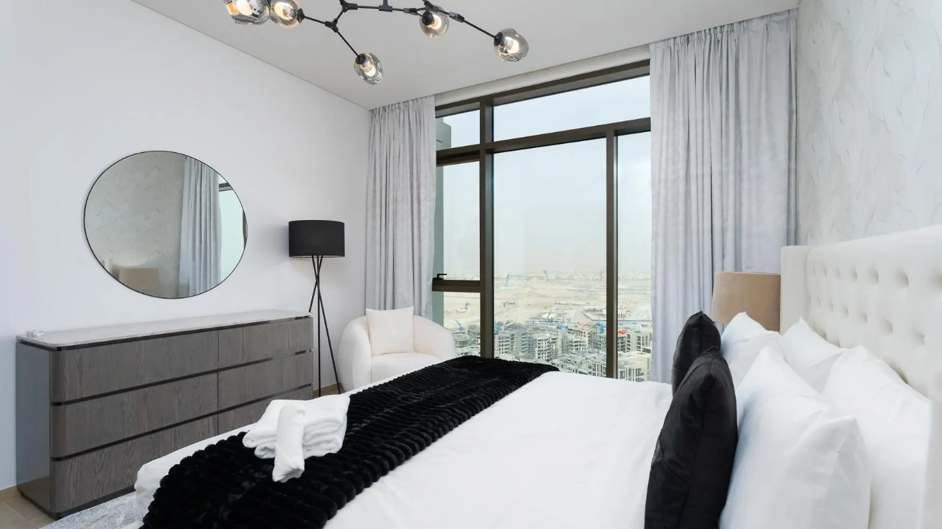 Nasma Luxury Stays - 26Th-Floor Creek Harbour 2Br With Sea Views Дубай Апартаменты