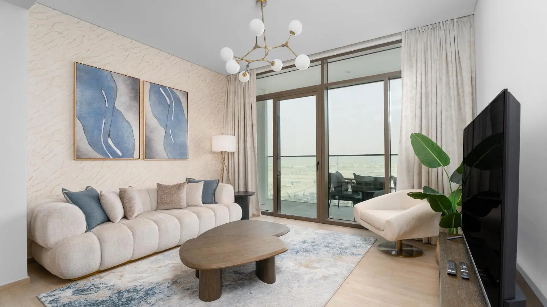 Nasma Luxury Stays - 26Th-Floor Creek Harbour 2Br With Sea Views Ντουμπάι